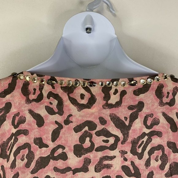 Ludi Beach Cover Up Summer Kimono V Neck Bejeweled - Picture 5 of 7